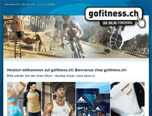 Tablet Screenshot of gofitness.ch